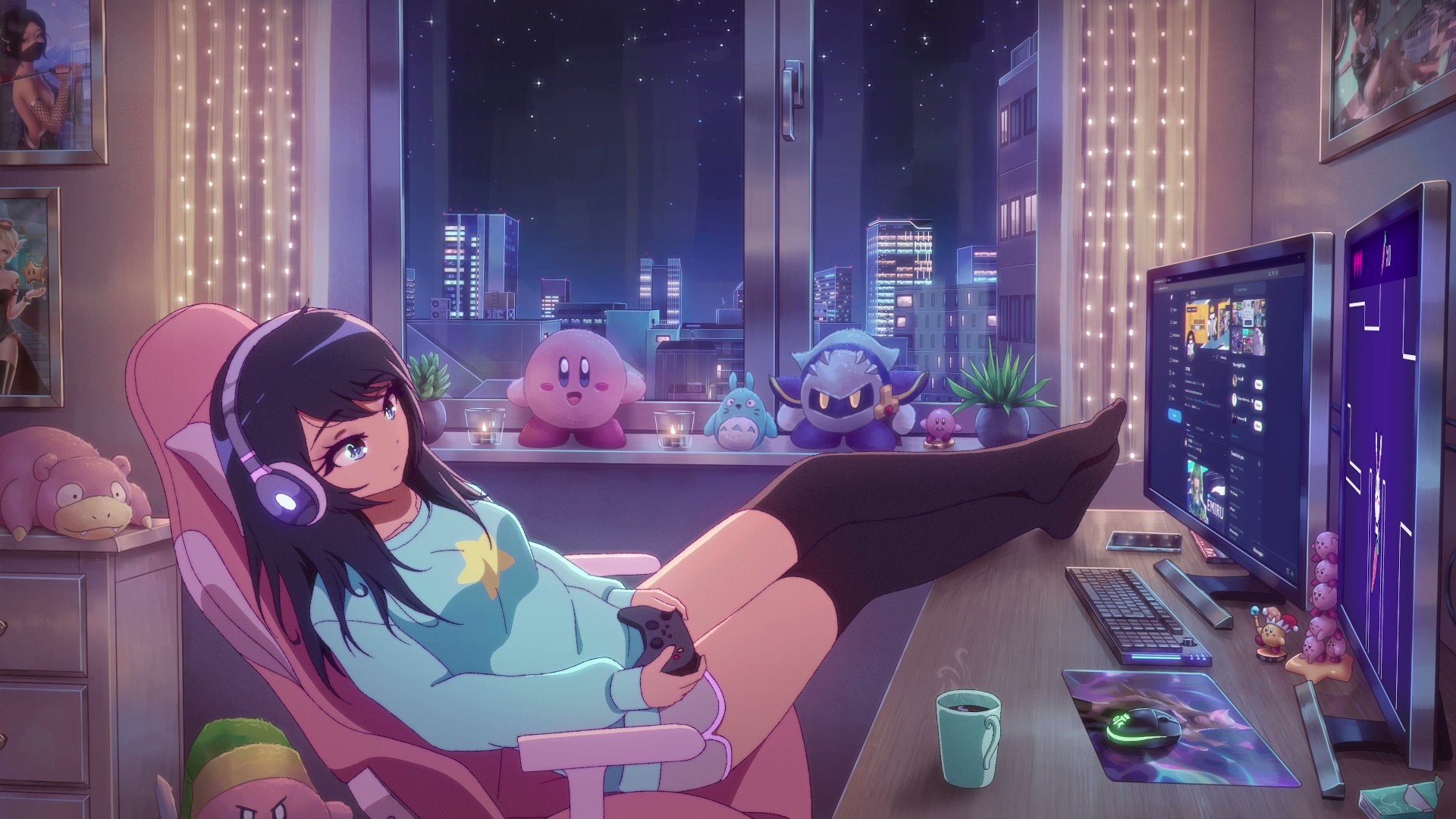 Lofi anime deals wallpaper