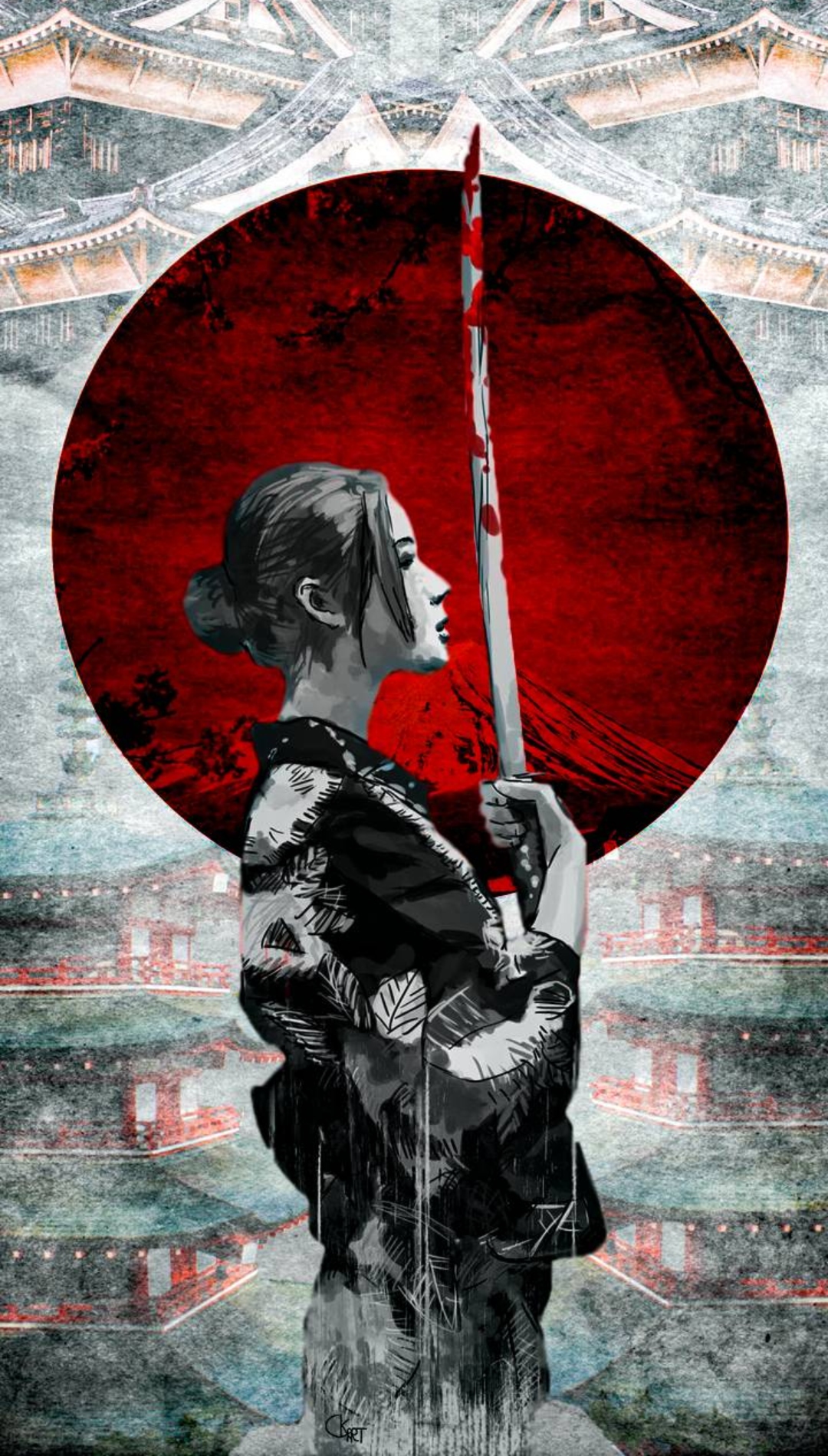 Samurai Warrior Mobile Wallpaper