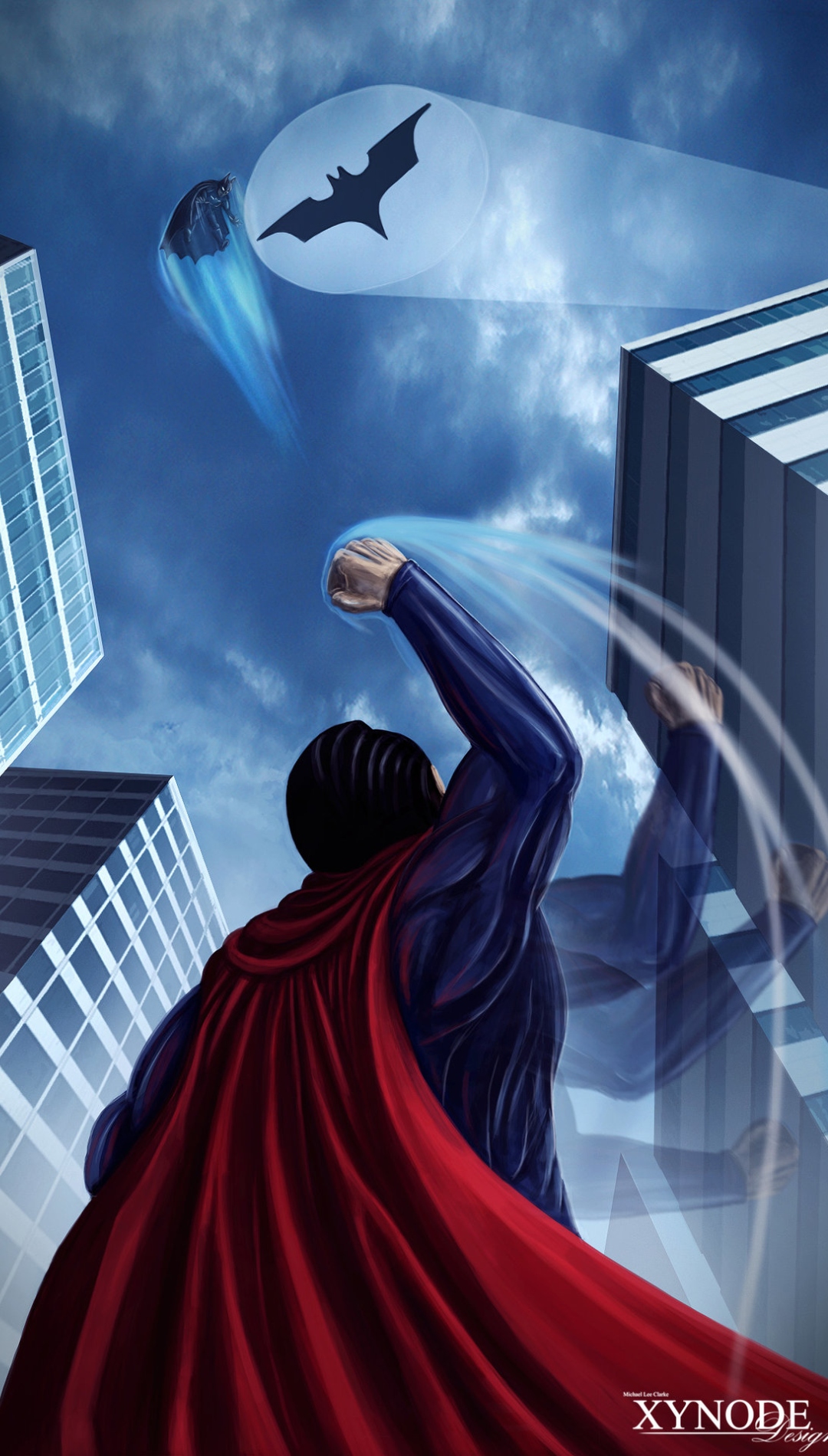 Superman vs Batman Background