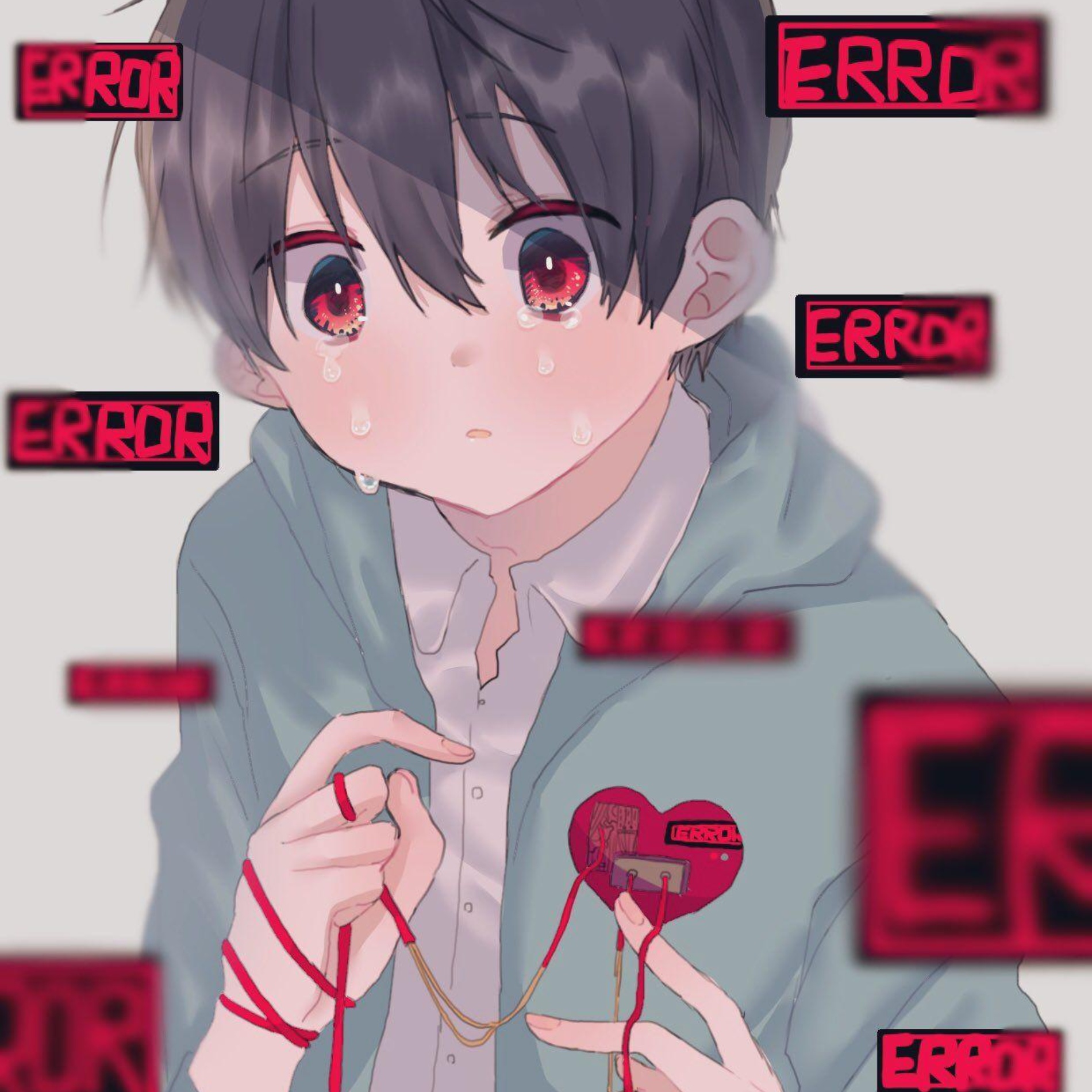 Anime Boy Error Pfp for Facebook