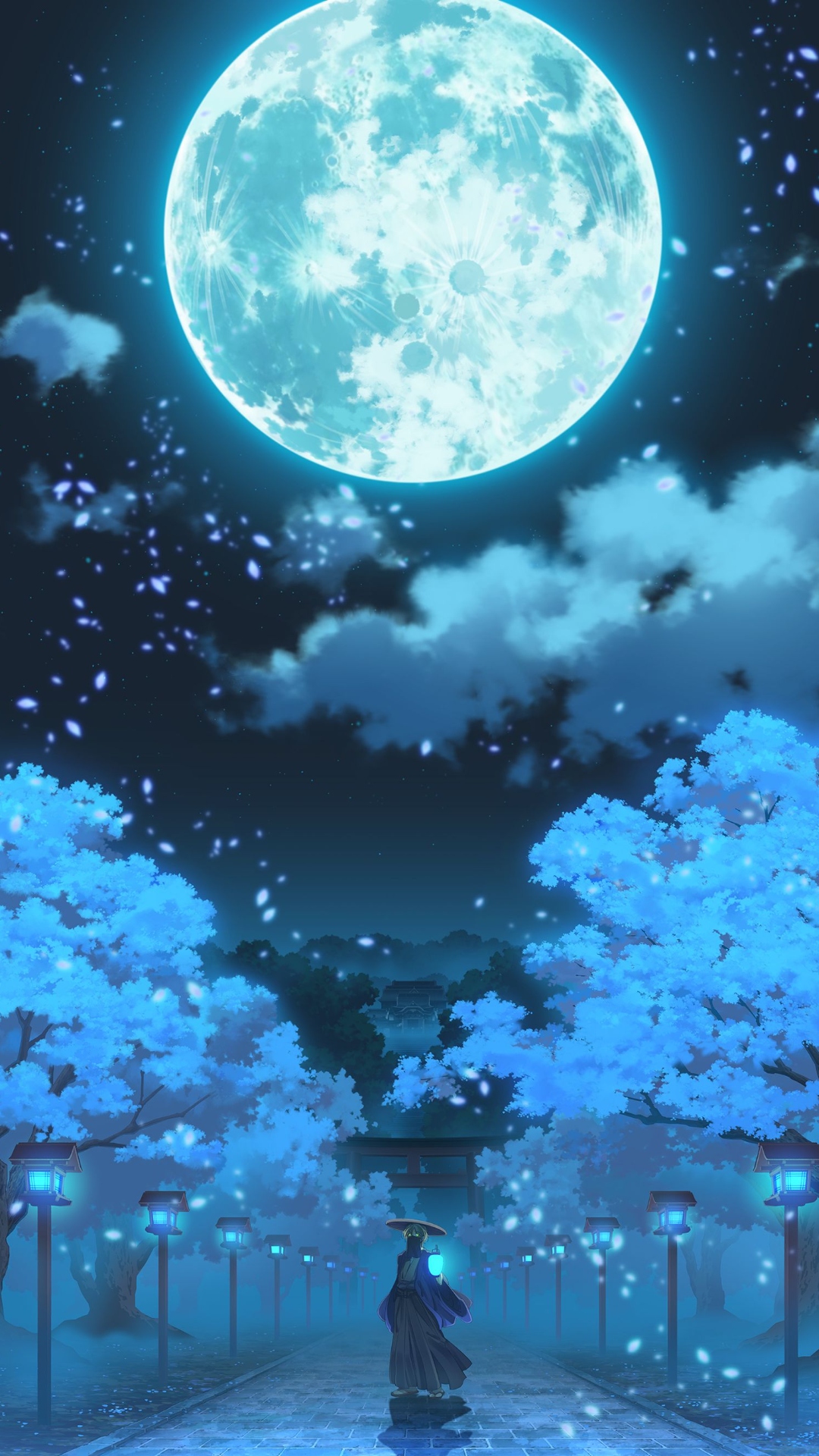 Anime Moon Phone Wallpaper