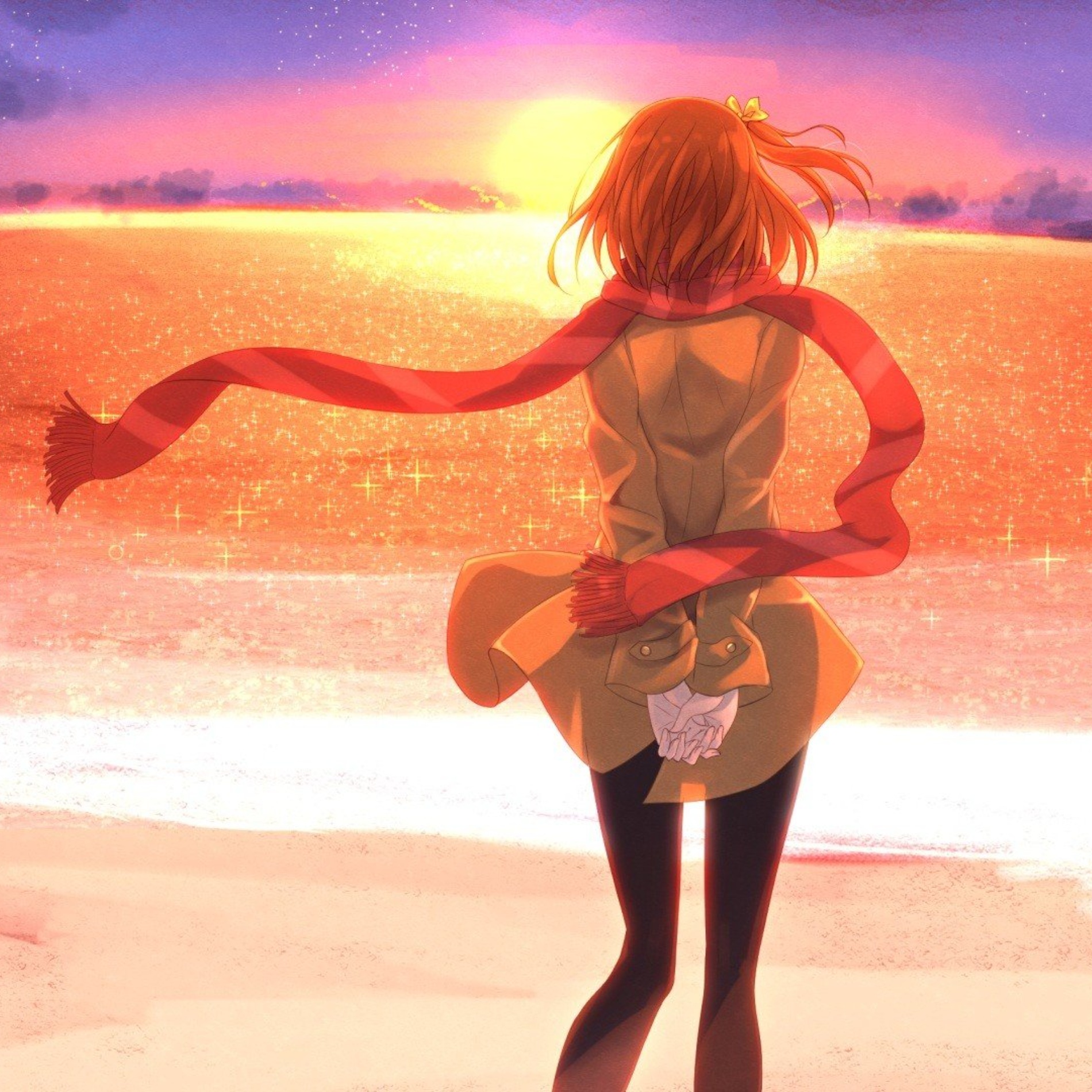 Beach Anime Girl Profile Photo
