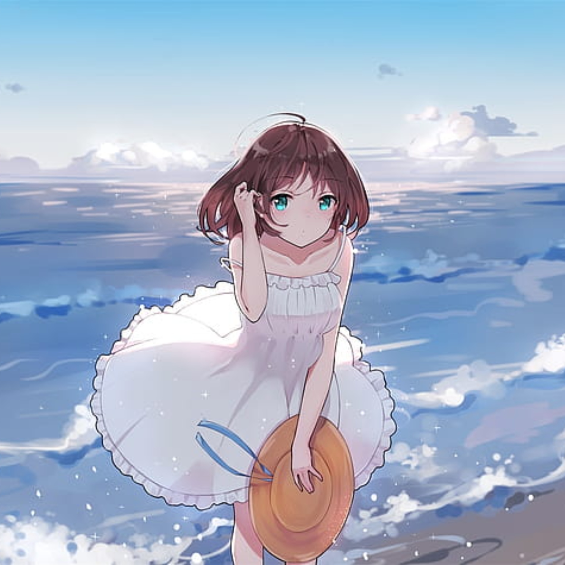 Beach Anime Girl Profile Picture