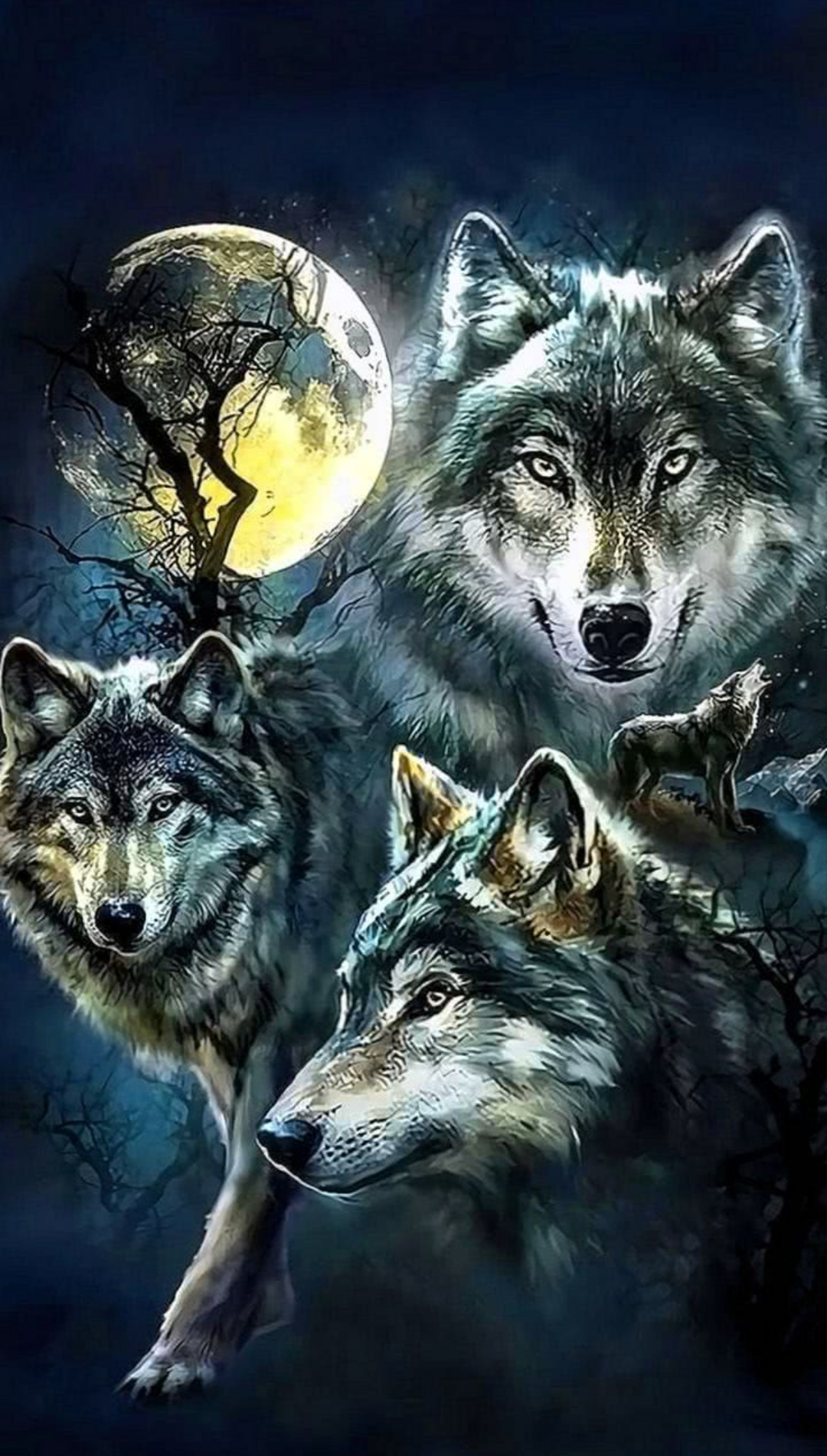 Cool Wolf Full HD Wallpaper