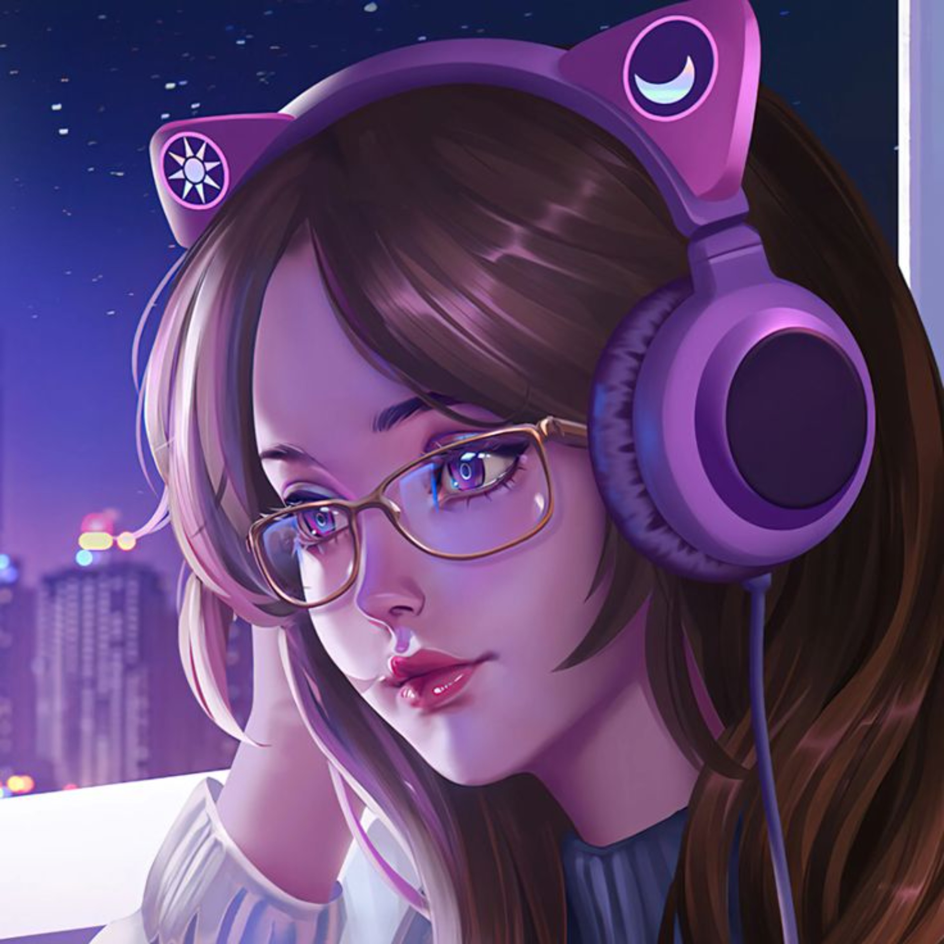 Gamer Anime Girl Profile Photo