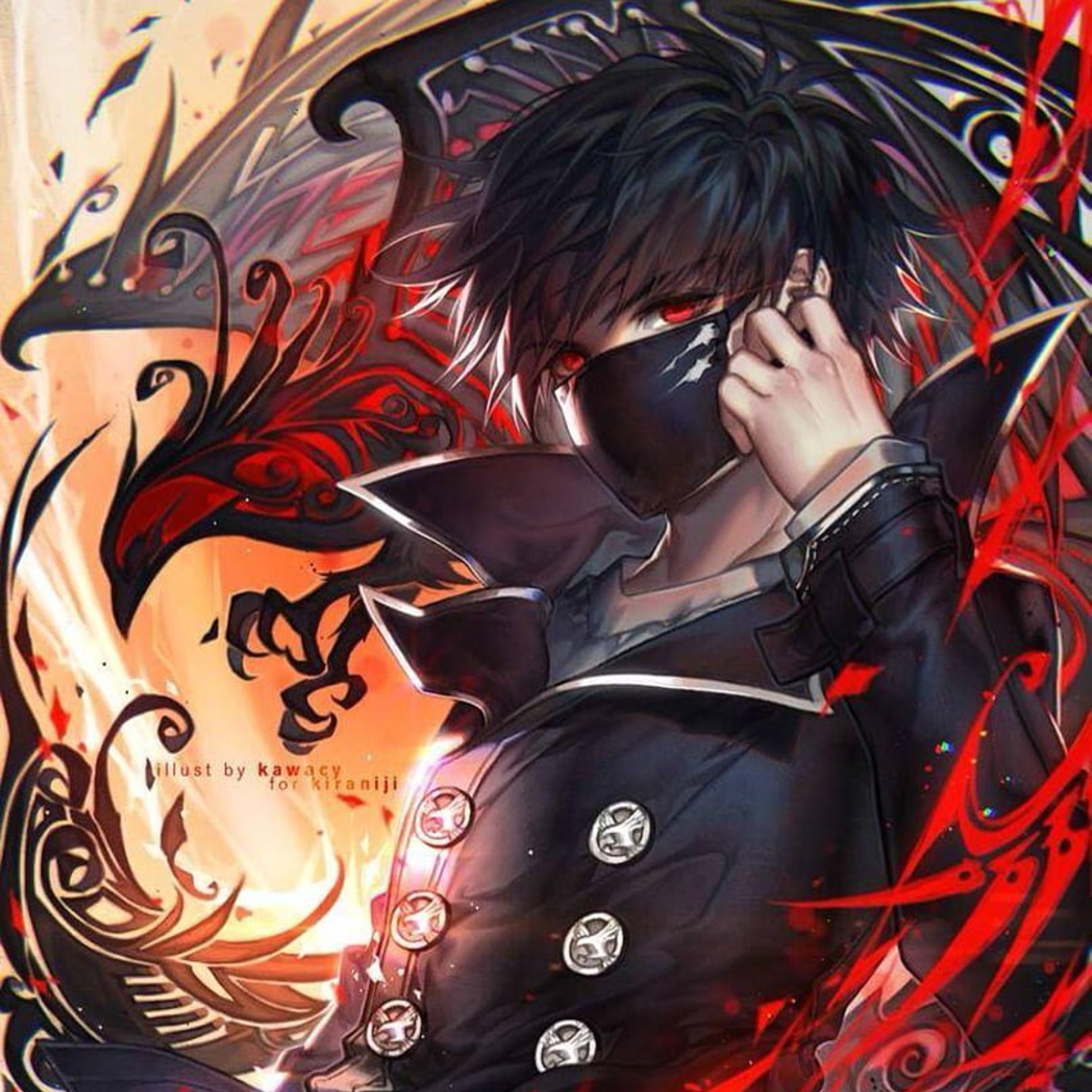 Gothic Anime Boy Profile Pic
