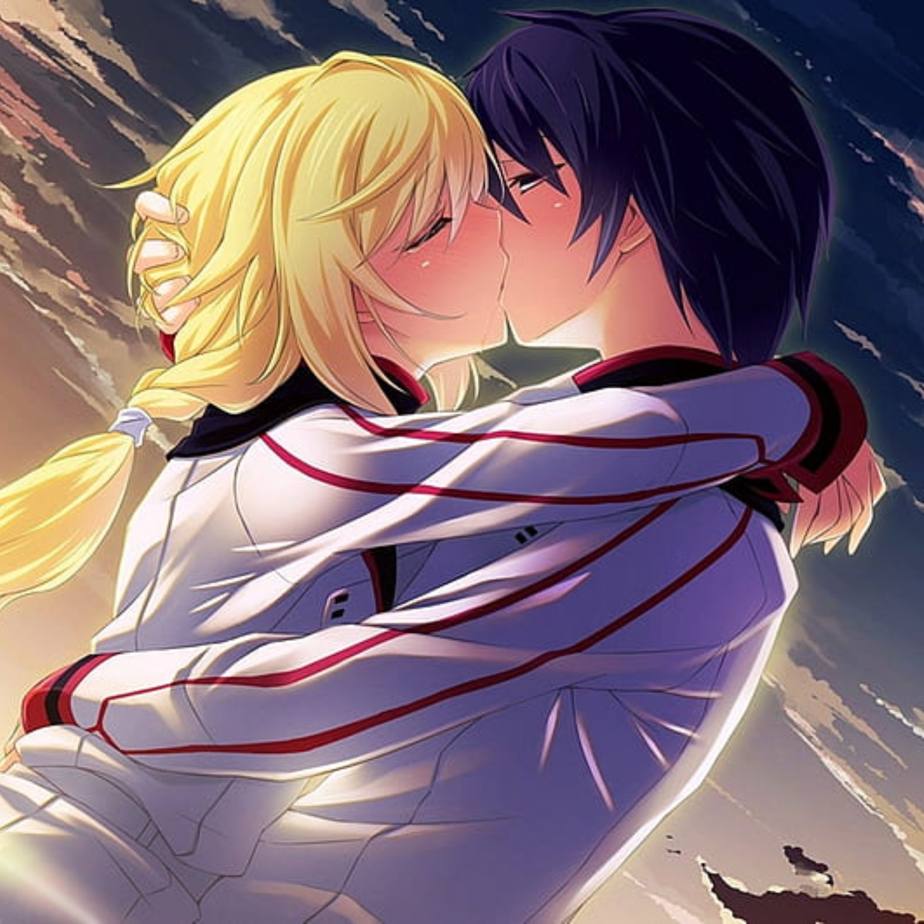 Pfp Anime Boy and Girl kiss
