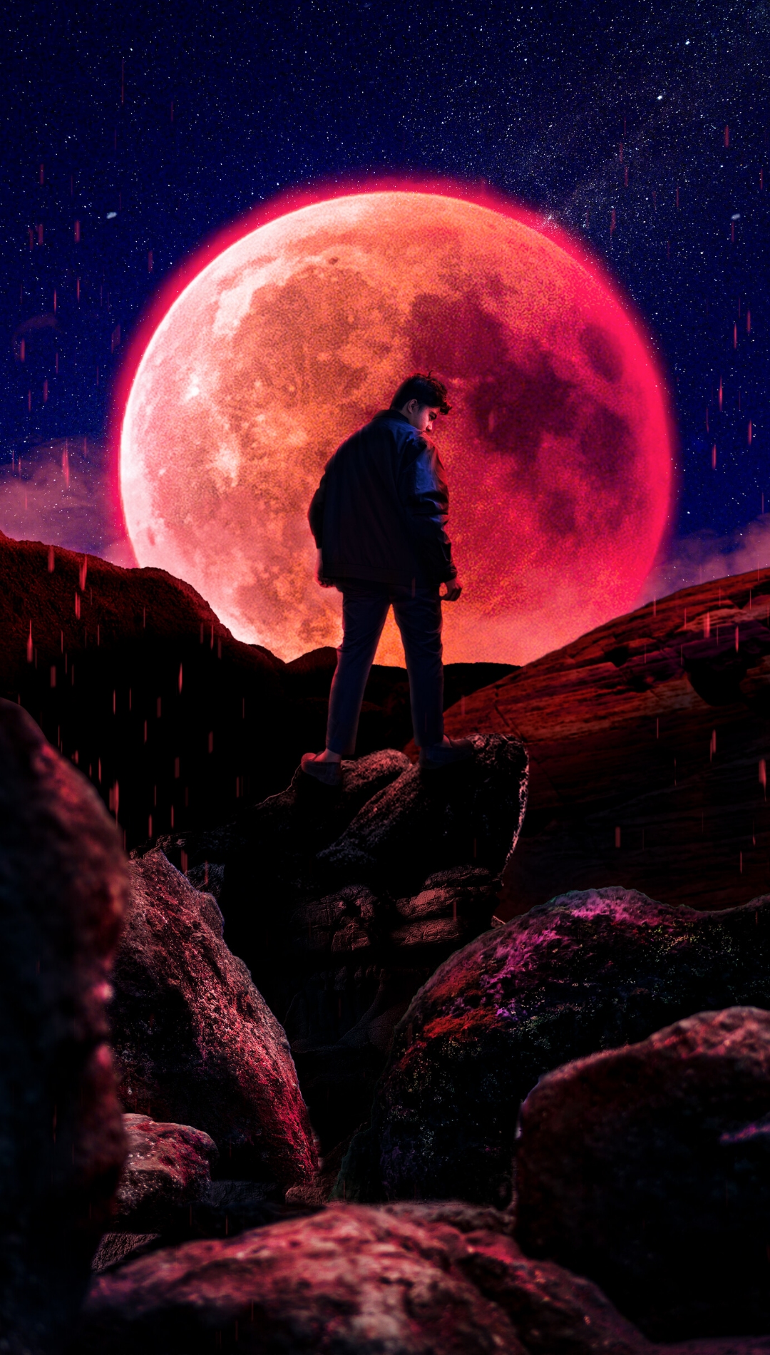 Red Moon Android Wallpaper
