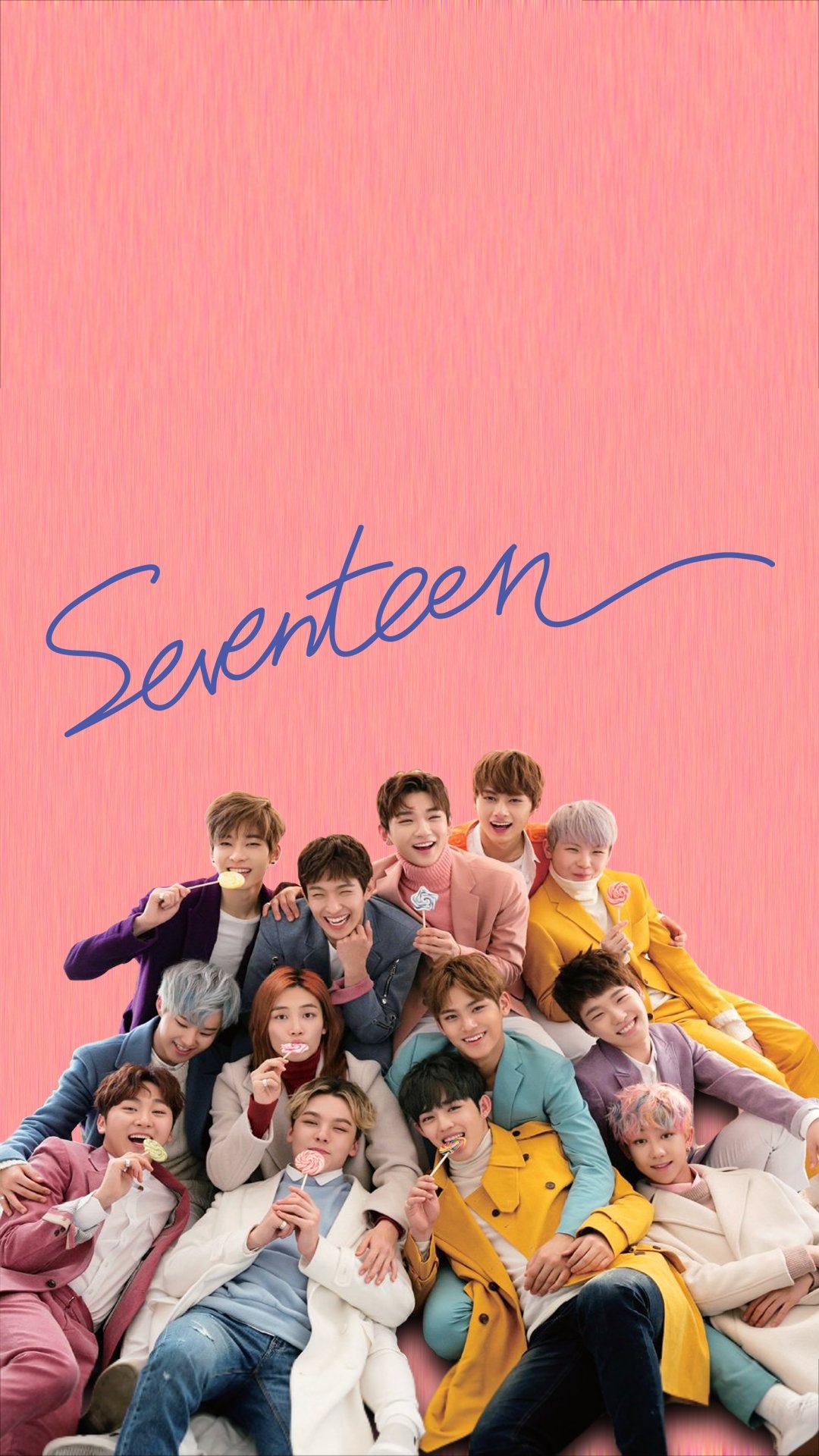 Seventeen Members iPhone Wallpaper