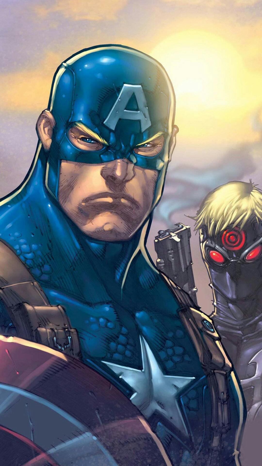 Cartoon Captain America Wallpaper HD