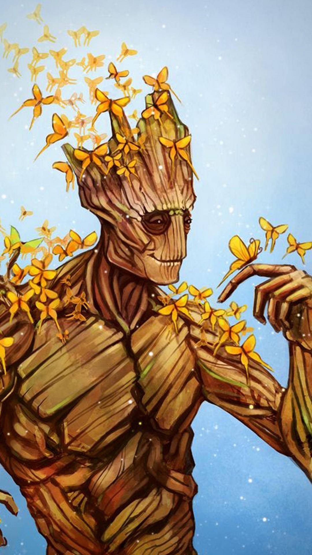 Cartoon Groot Android Wallpaper