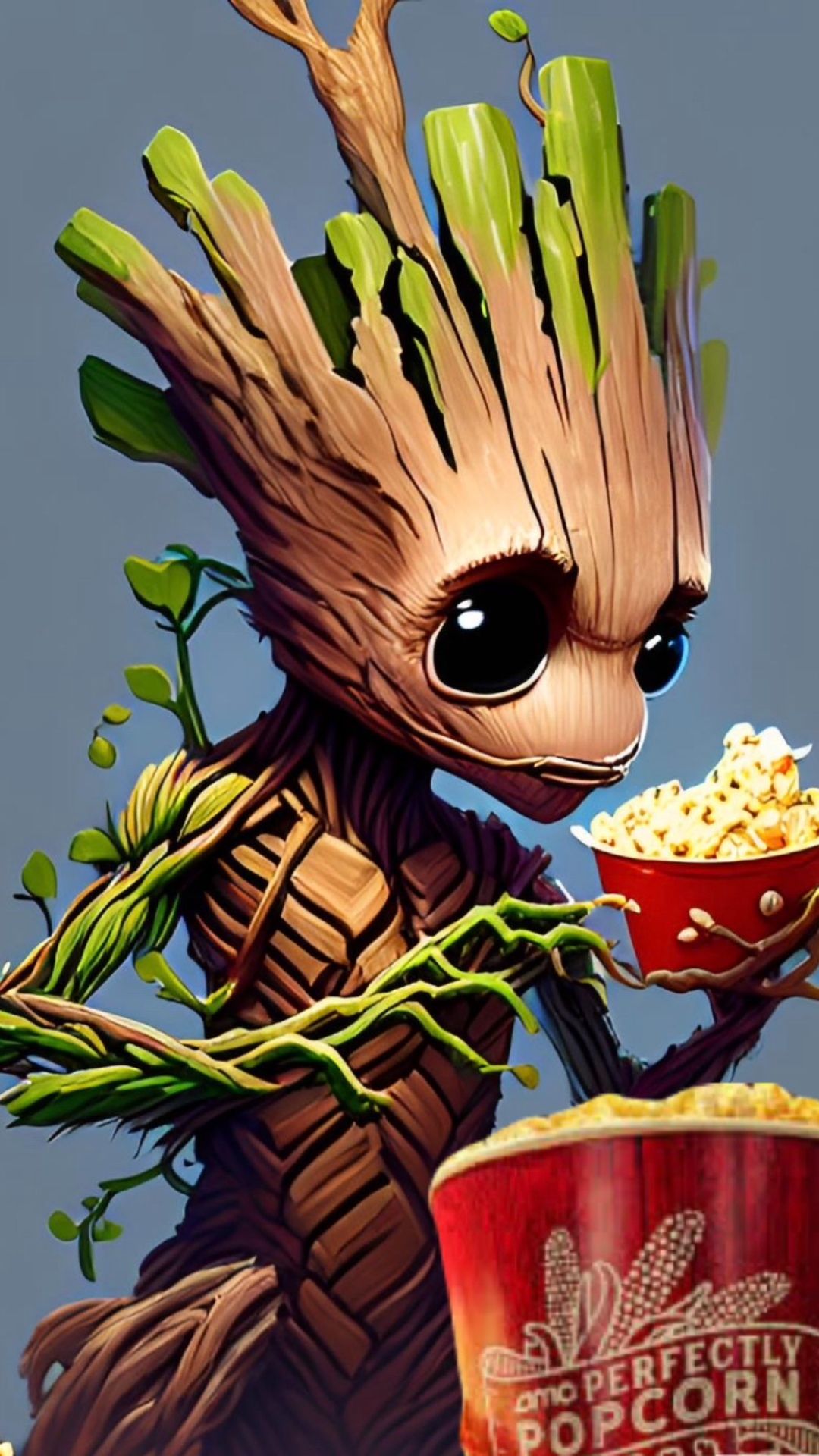 Cartoon Groot Homescreen Wallpaper