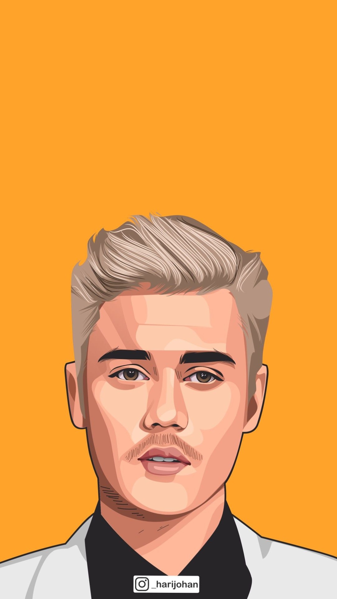 Cartoon Justin Bieber Full HD Wallpaper