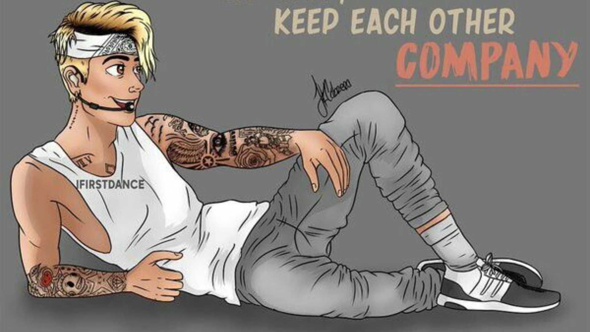 Cartoon Justin Bieber PC Wallpaper