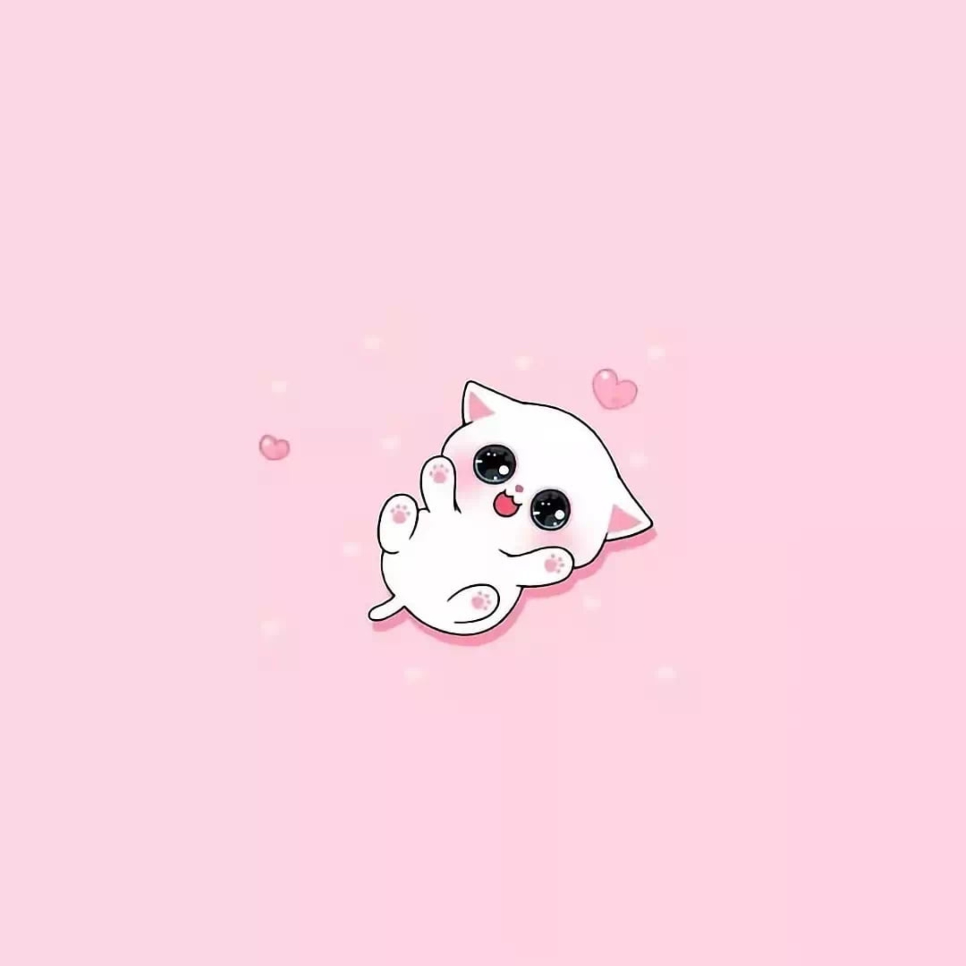 Pink Cute Sleeping Cat Funny Discord Profile Picture Avatar