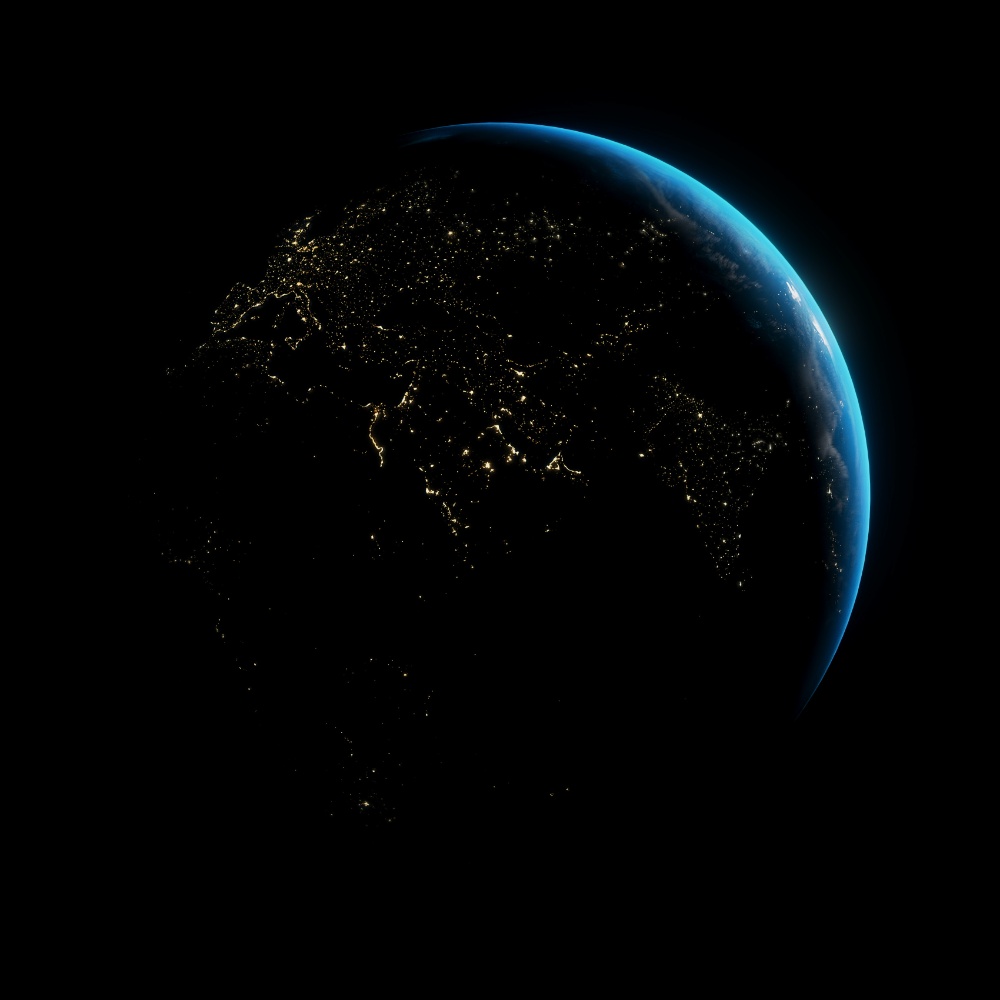 Dark Black Planet Pfp