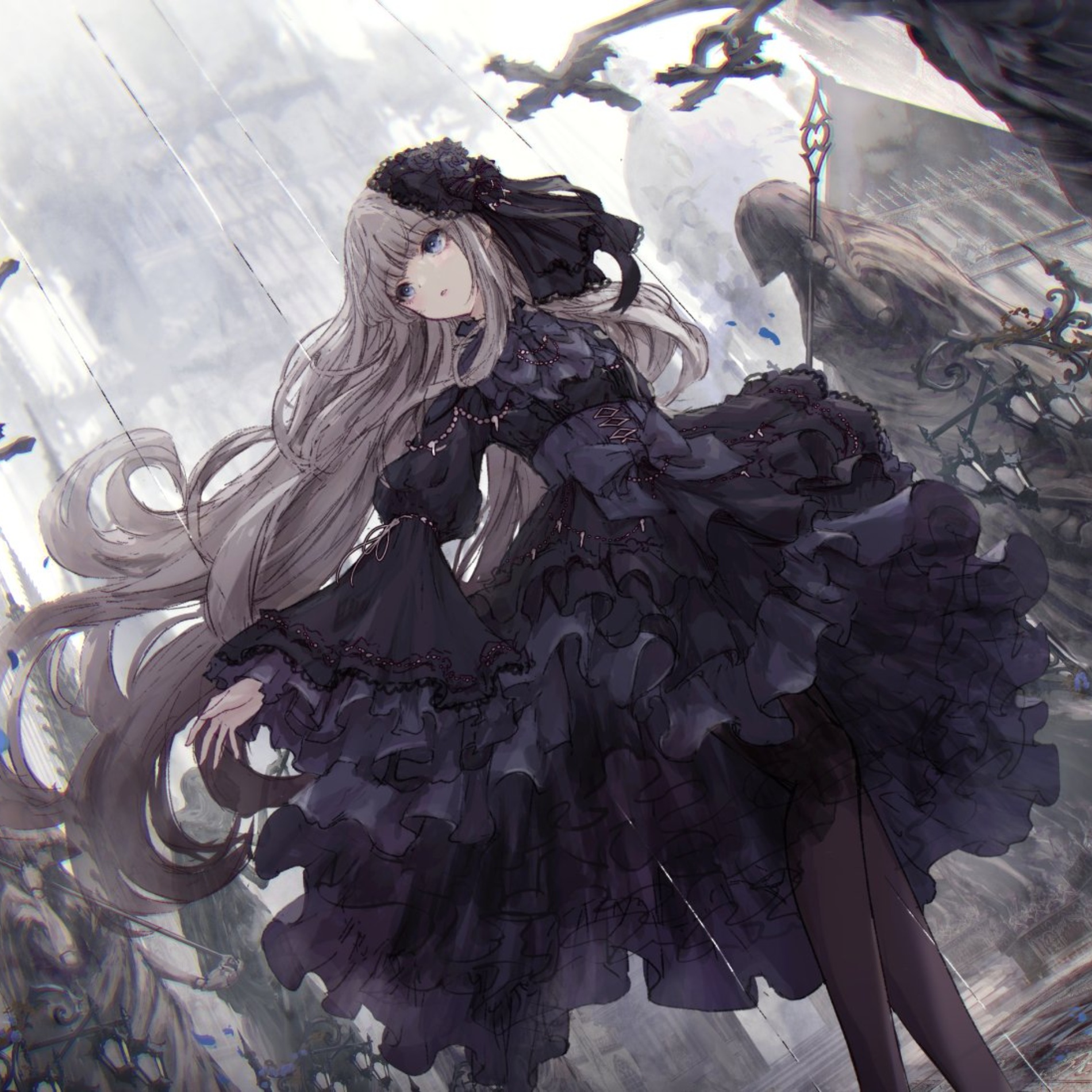 Icon / pfp in 2023  Illustration art girl, Gothic anime girl