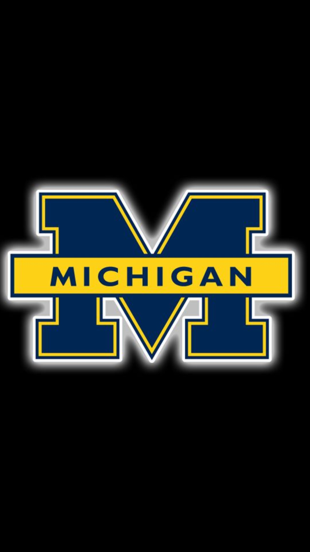 Michigan Logo iPhone Wallpaper