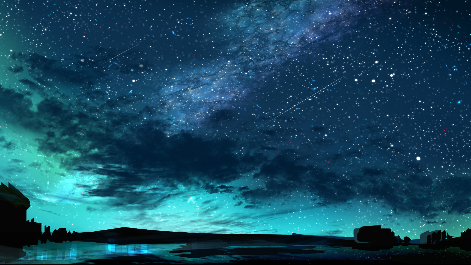 night sky wallpaper desktop