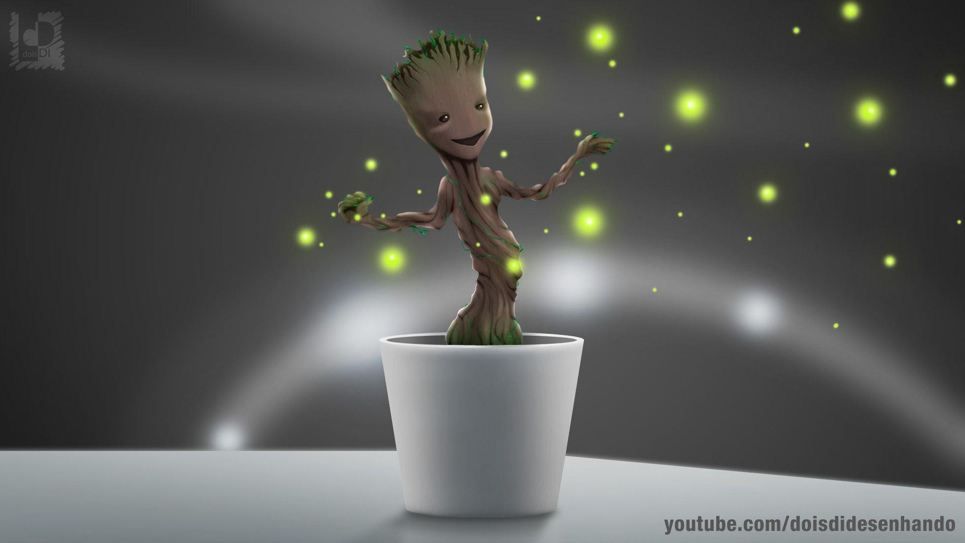 Wallpaper Cartoon Groot