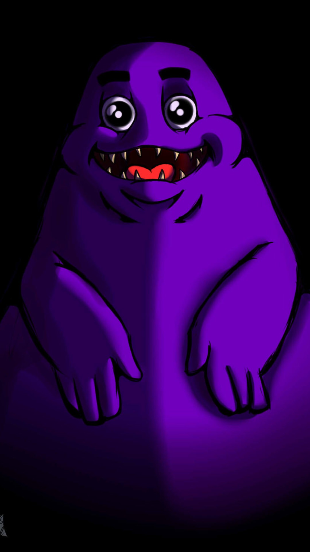 Grimace iPhone Wallpaper