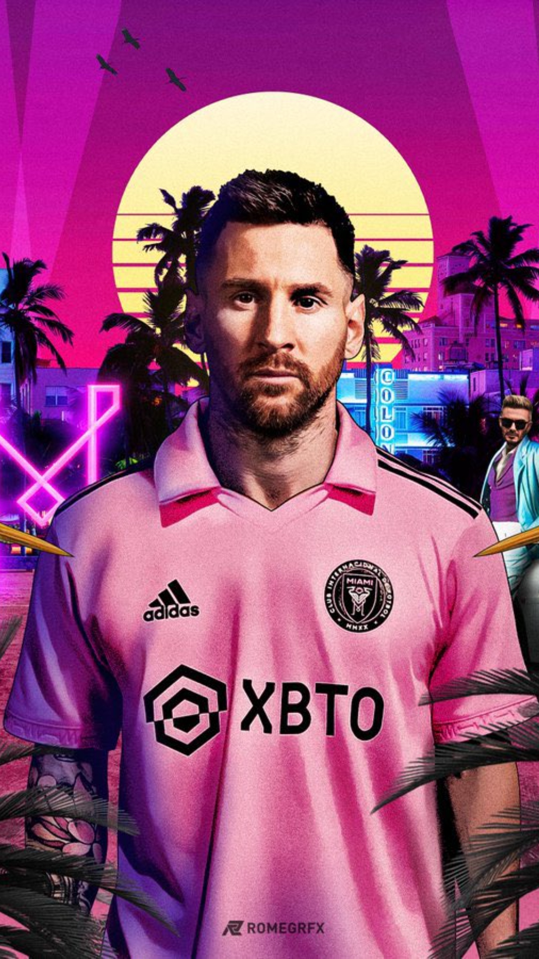 Messi Inter Miami Jersey Wallpaper Download For Free