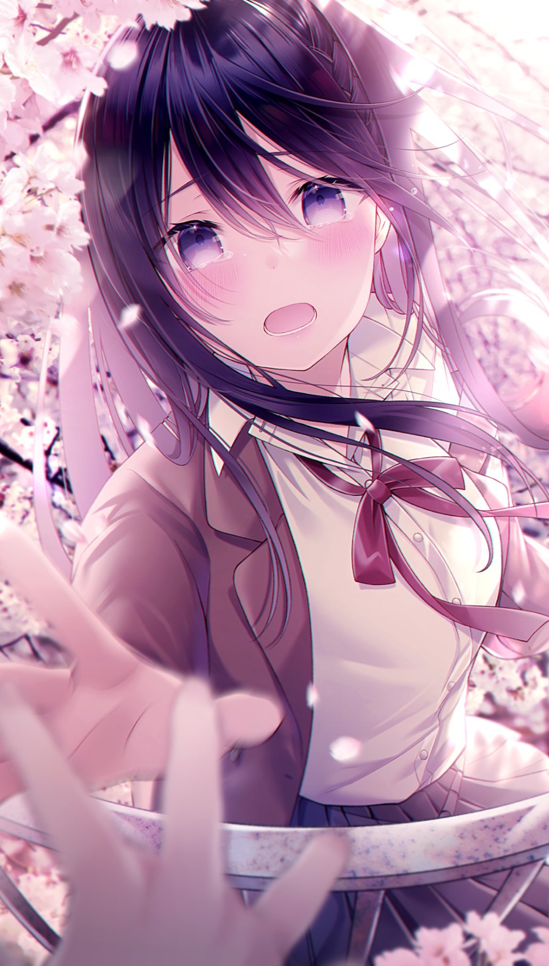 Sad Crying Anime Girl Wallpaper HD