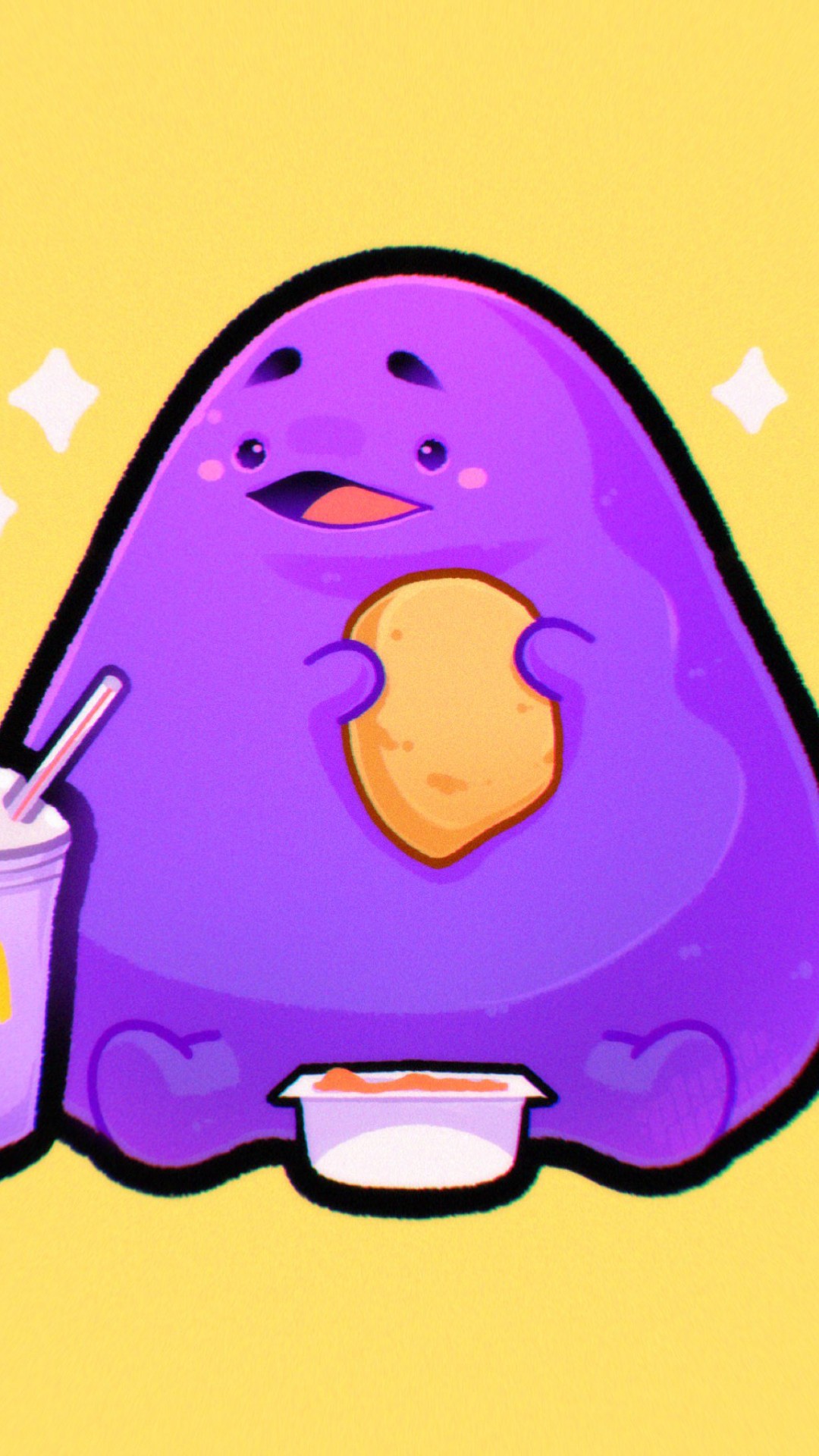 Wallpaper of Grimace