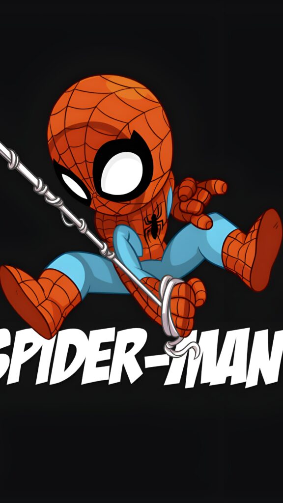 Chibi Spider Man Android Wallpaper