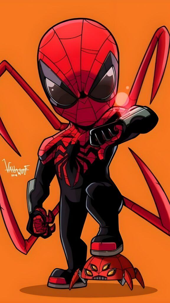 Chibi Spider Man Wallpaper 2023