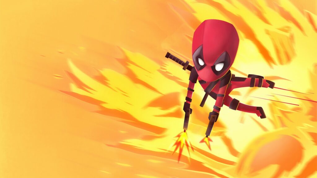 Deadpool Chibi Desktop Wallpaper