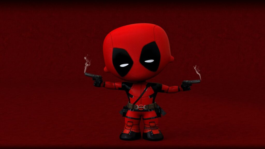 Deadpool Chibi Wallpaper 4k