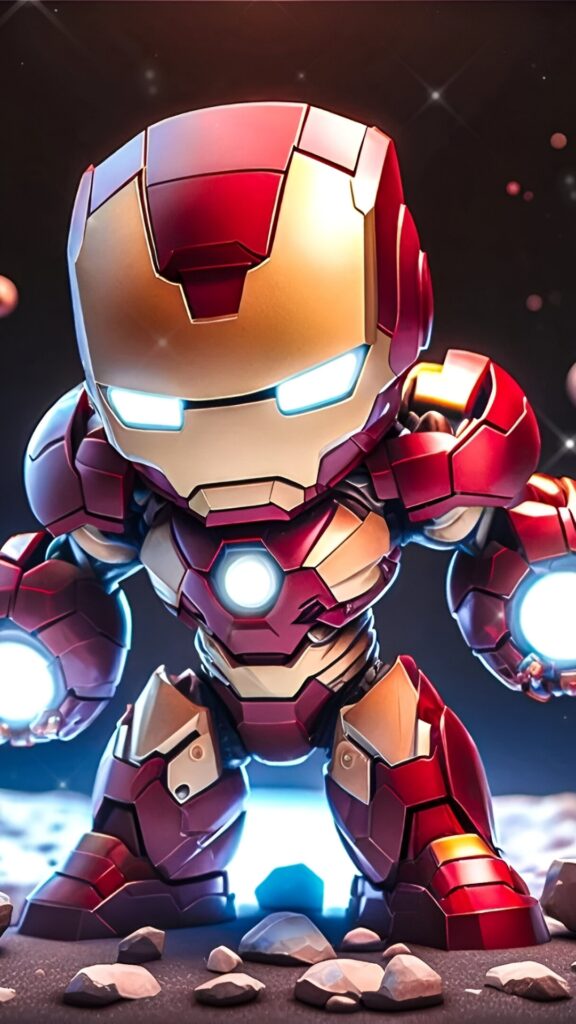 Iron Man Chibi Phone Wallpaper