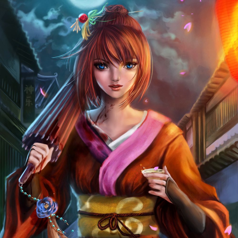 Kimono Anime Girl Avatar