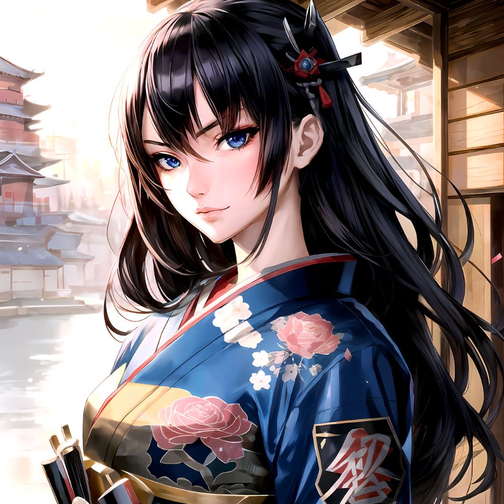 Kimono Anime Girl Profile Picture