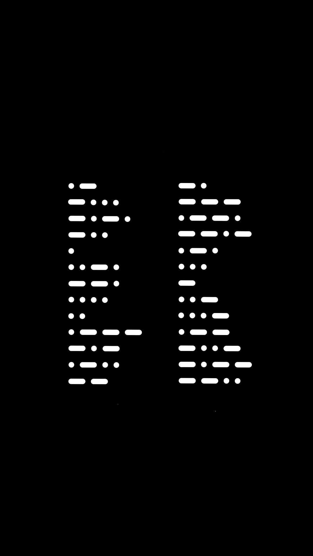 Wallpaper Morse Code