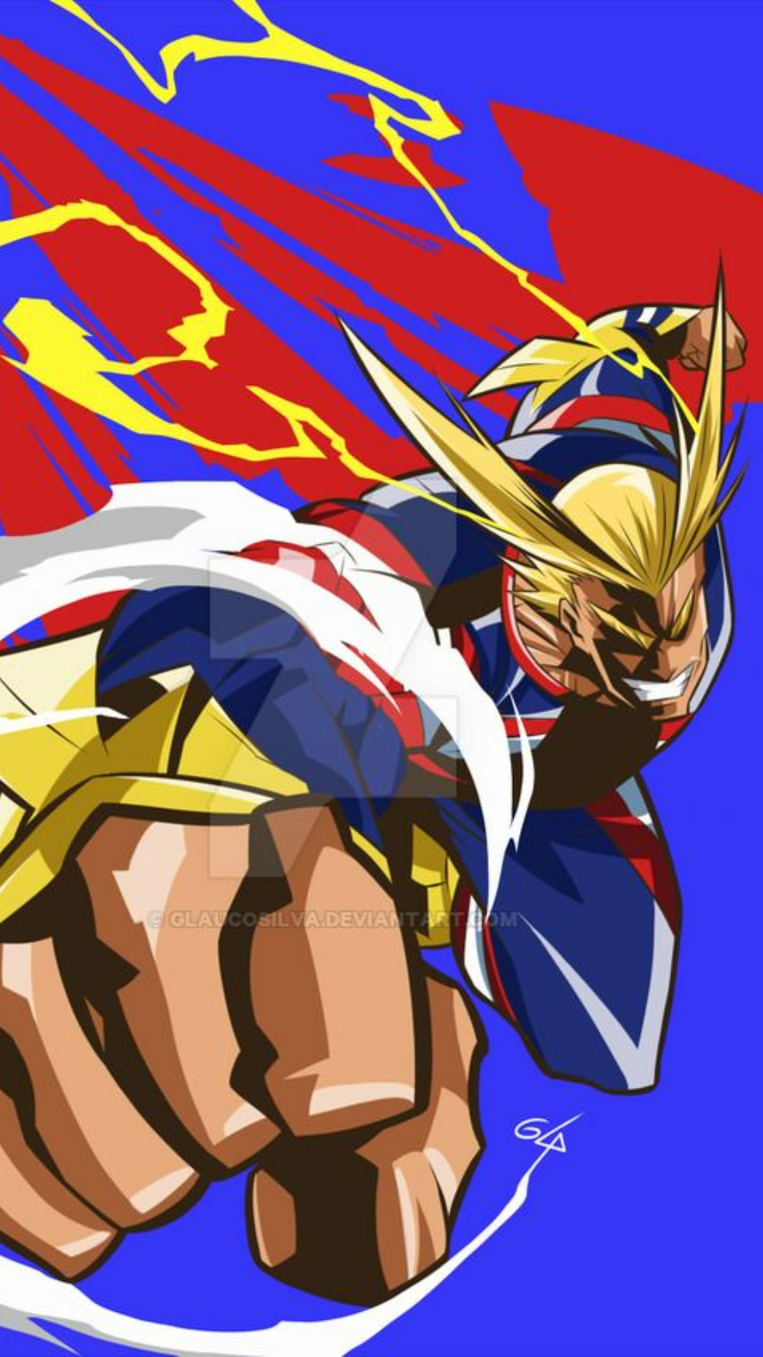 All Might Home Screen Wallpaper 4k