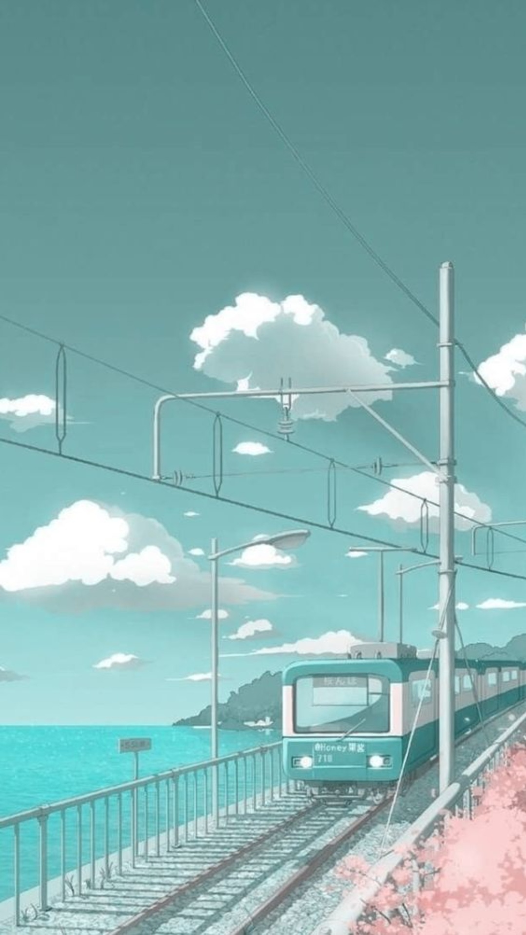 Anime Train iPhone Wallpaper