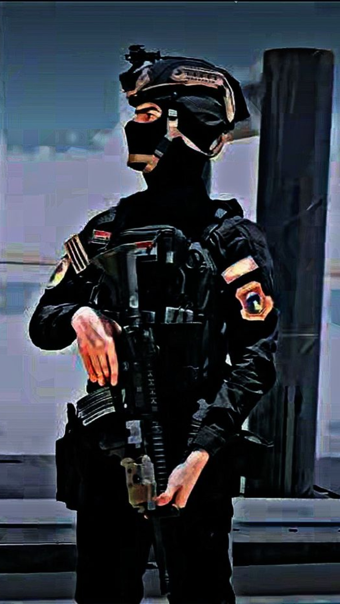 Black Commando Mobile Wallpaper