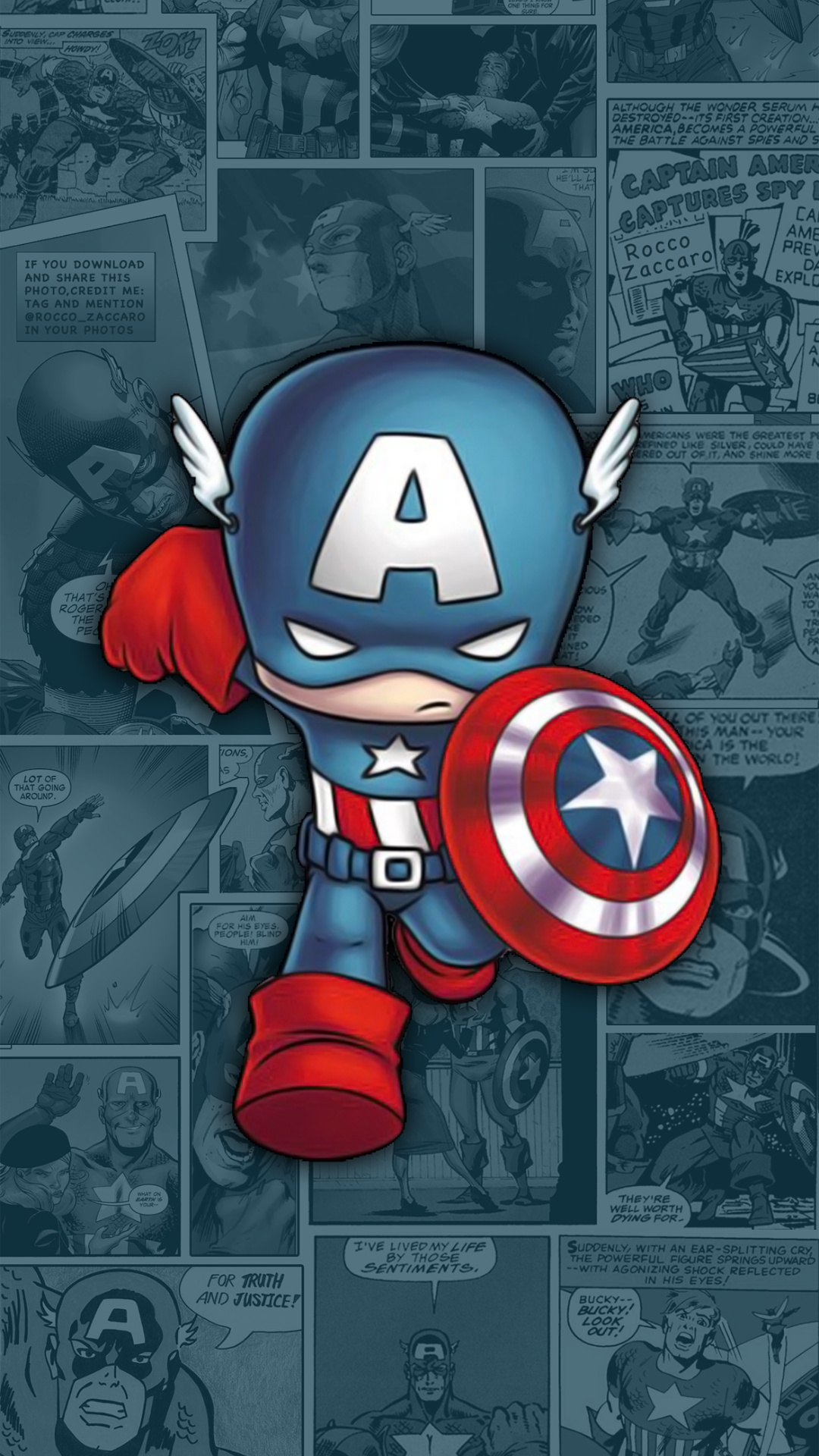 Captain America iPhone Wallpaper