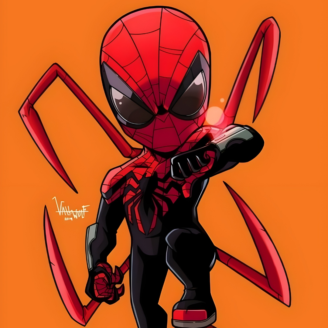 Cartoon Spider Man Profile Image