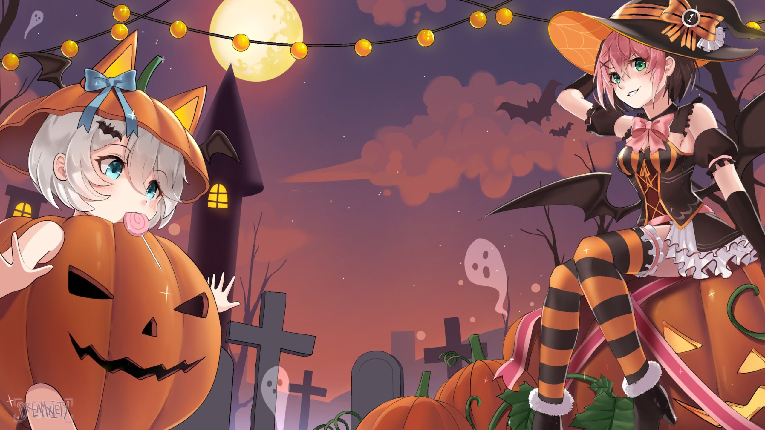Halloween Anime iMac Wallpaper