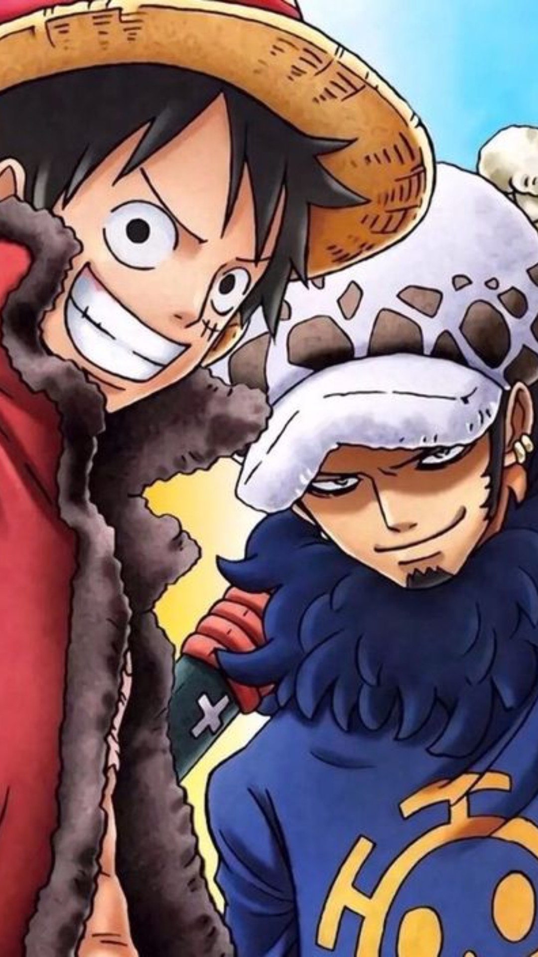 Law and luffy Android Wallpaper