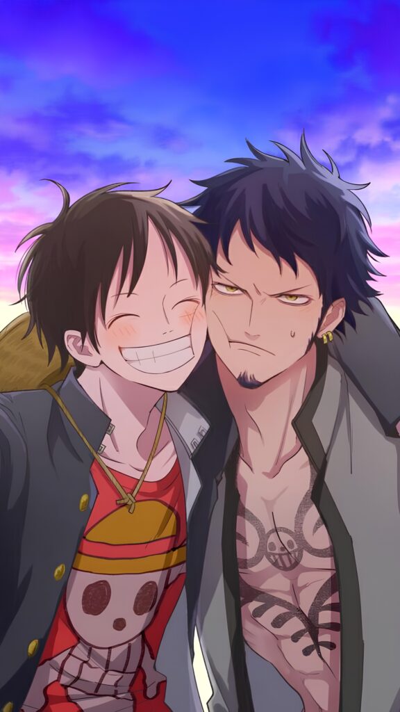 Law and luffy Wallpaper