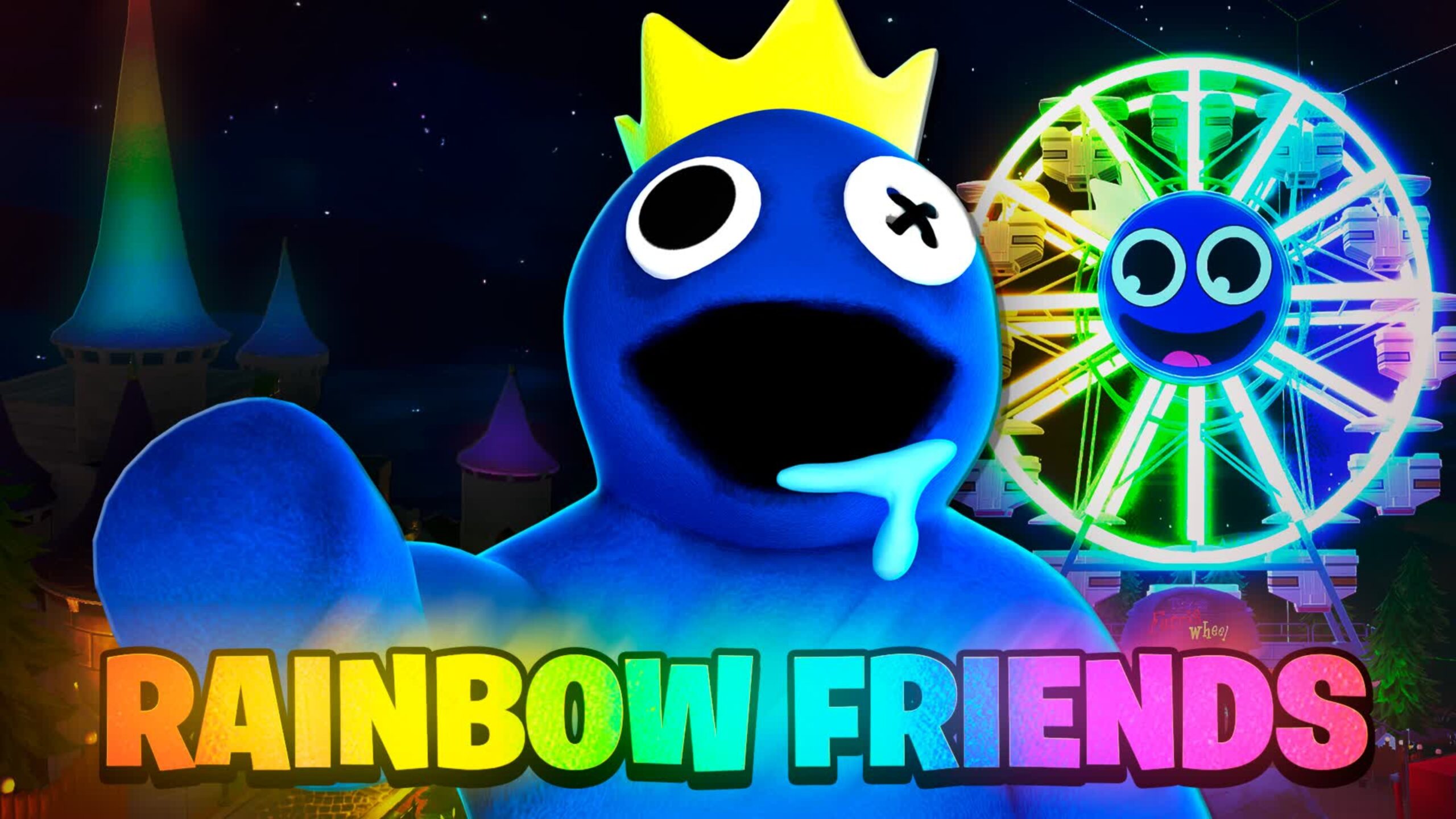 Downloaden & Spielen Rainbow Friend Wallpaper Green auf PC(Emulator)