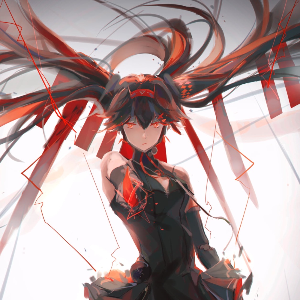 Download Anime Girls Pfp Red Eyes Wallpaper