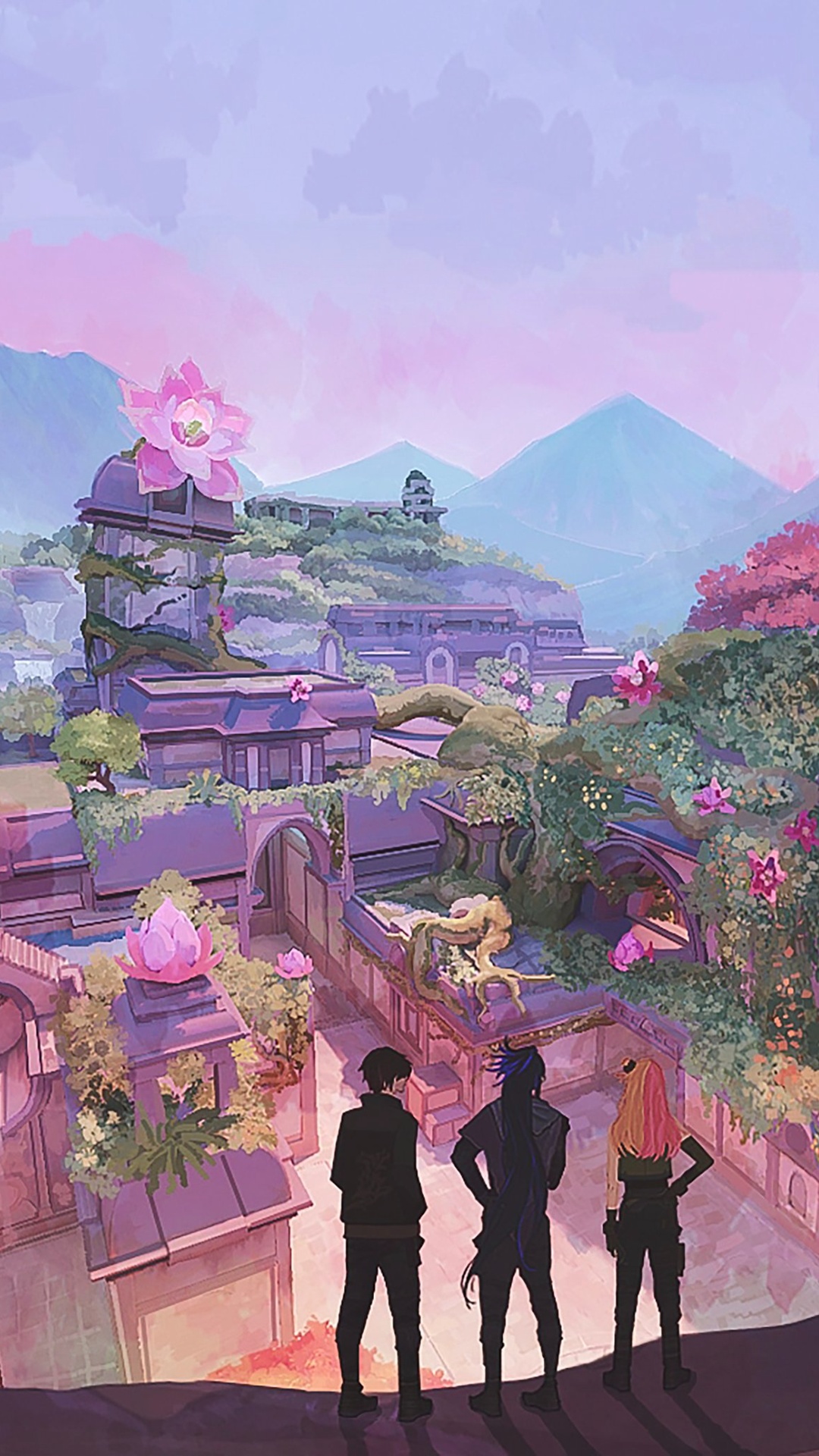 Aesthteic Anime Village Wallpaper