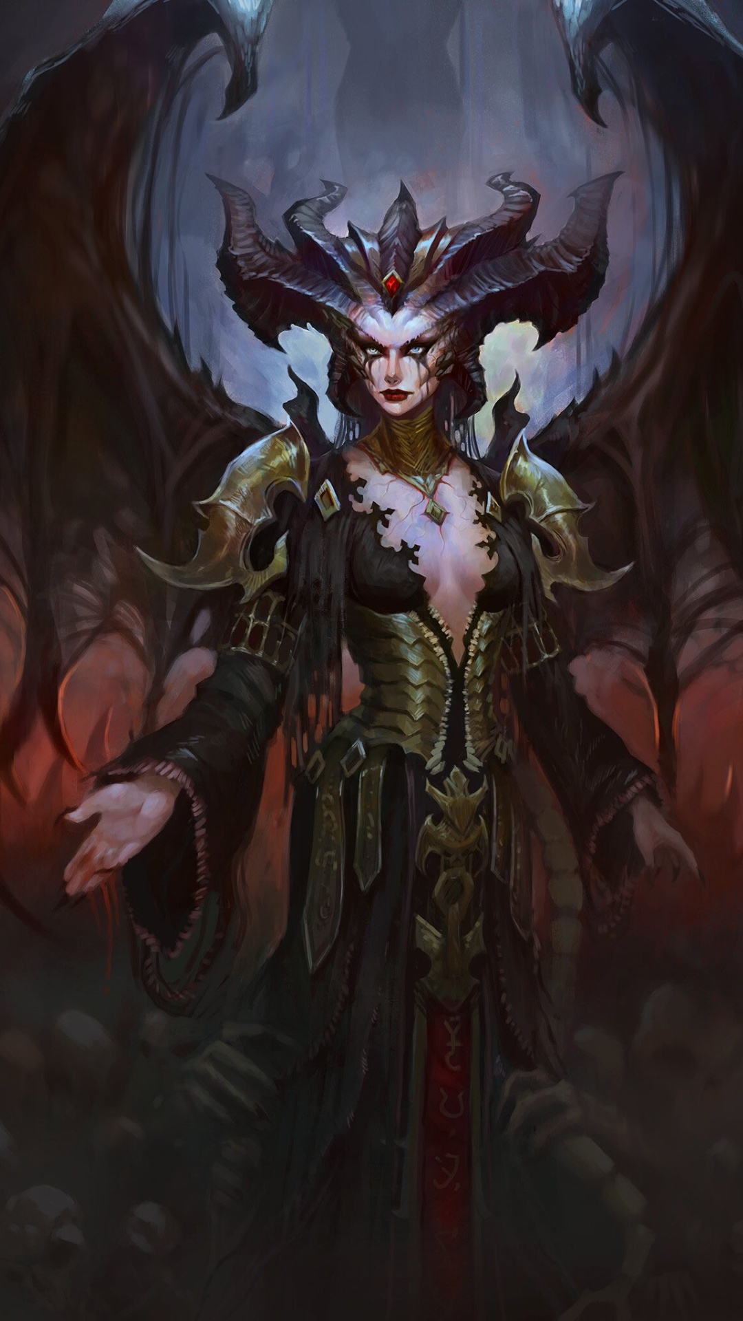 Aesthteic Diablo 4 Lilith Wallpaper