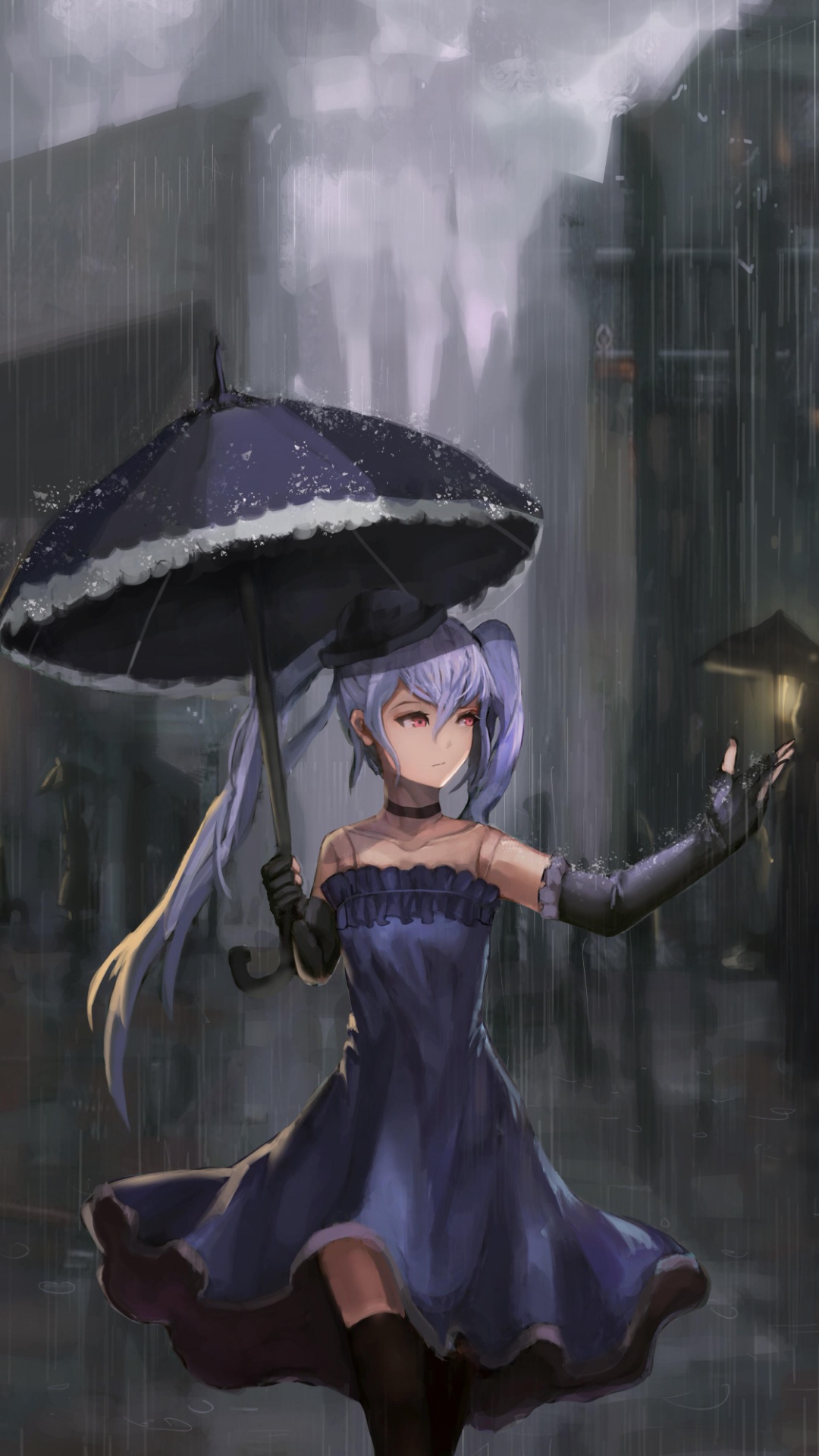 Anime Girl With Umbrella Wallpaper Images