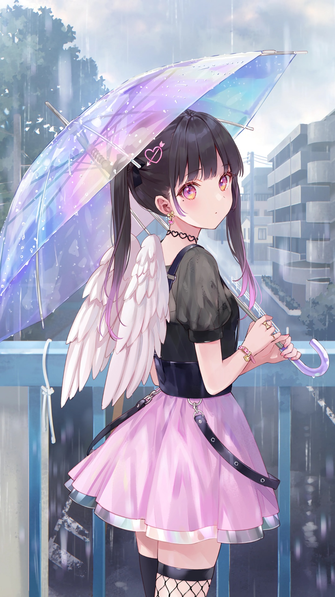 Anime Girl With Umbrella Wallpaper
